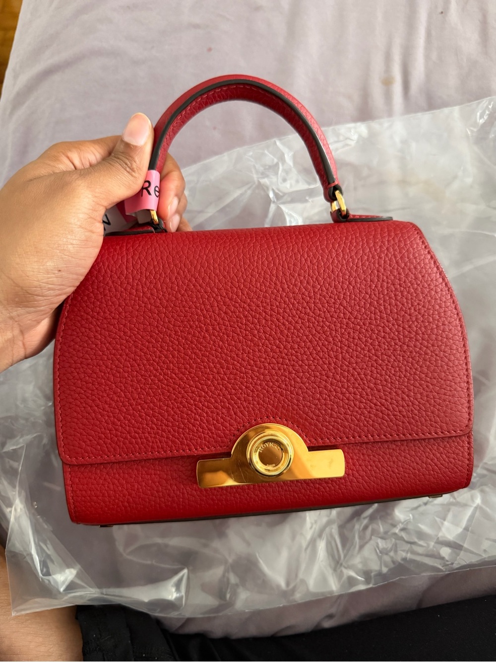 Moynat Red rejane bb Top-Handle Bag